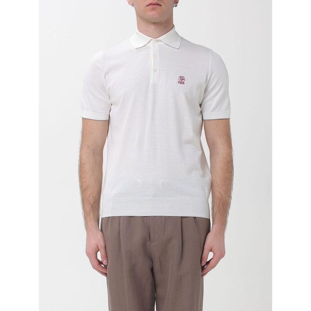 Brunello Cucinelli Polo Shirt Men White